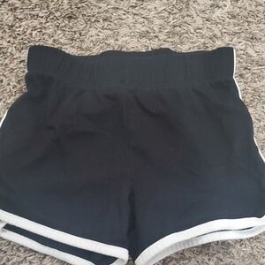 Women's Black Shorts with White Trim